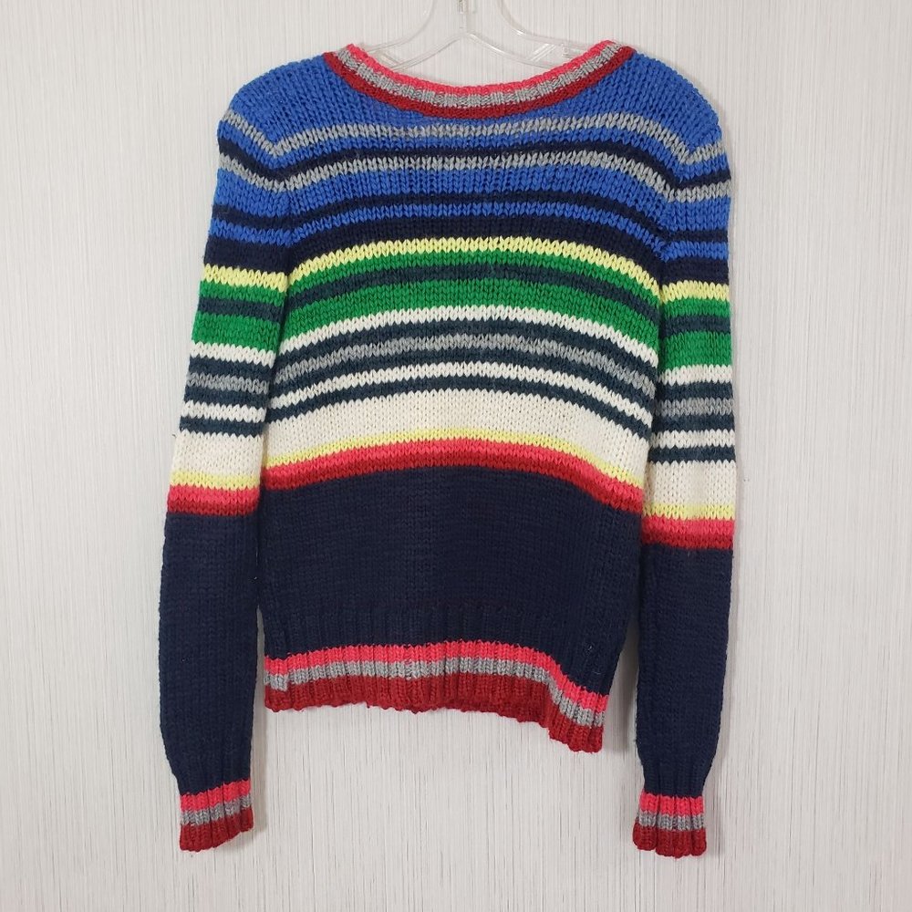 American Eagle Multi Colored Rainbow Striped Wool… - image 3